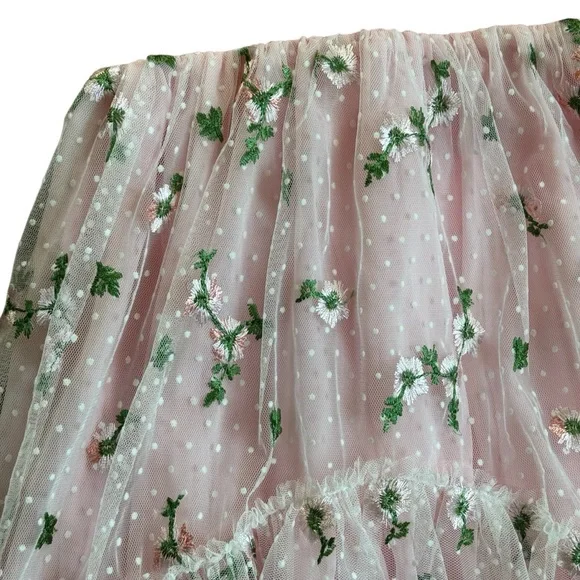 NWT Pleiades Designs Fairytale Floral Pink Kids Dress 4T